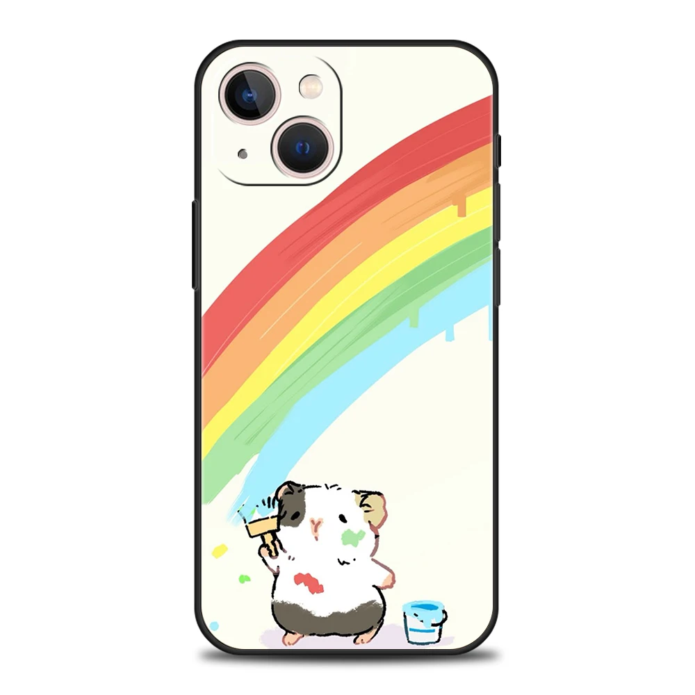 Funda de teléfono de lujo para iPhone 17 Air 16E 16 11 15 14 Pro MAX 12 13 7 8 Plus X XR XS SE 2022 cubierta Animal conejillo de indias Cavy lindo - imagen 5