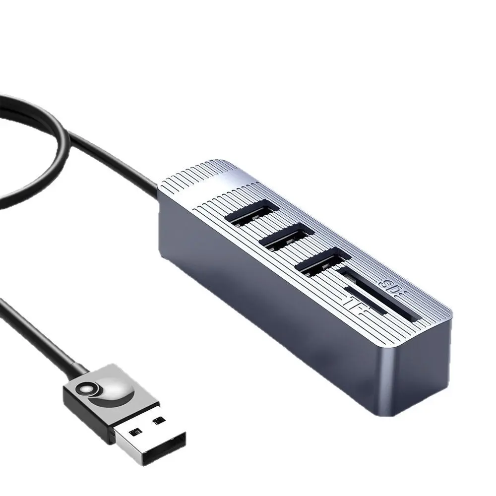 UTHAI ZX-A026 Accesorios para computadora portátil Hub USB 2.0 Lector de tarjetas COMBO multifuncional Divisor USB 2.0 con estación de acoplamiento con ranura SDTF - imagen 5