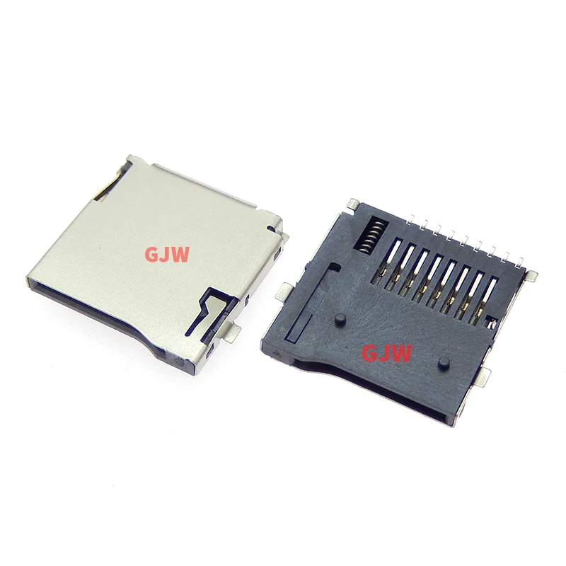 Conectores de ranura para tarjeta Micro SD de 9 pines, tamaño 14x15mm, cubierta de tarjeta TF, apta para teléfono, tableta, navegación del vehículo, pop-up, 10 Uds.