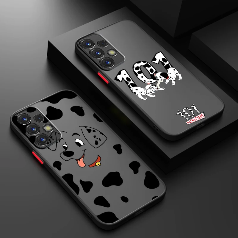 Funda translúcida esmerilada de cien dálmatas para Samsung A53, A52, A33, A32, A51, A71, A21S, A13, A73, A50, A22, A12, 5G - imagen 2