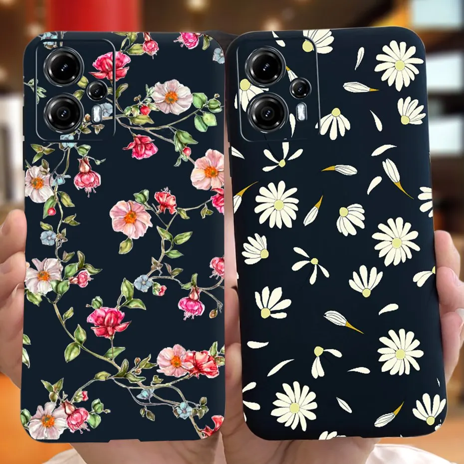 Funda de teléfono de silicona suave para Motorola Moto G13 G23 2023, fundas con diseño de margaritas y girasoles para MOTO G23 4G MotoG13 - imagen 5