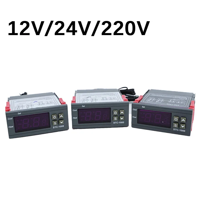 STC 1000 12V 24V 220V controlador de temperatura Digital termostato termorregulador incubadora relé LED 10A STC-1000 de refrigeración de calefacción - imagen 3