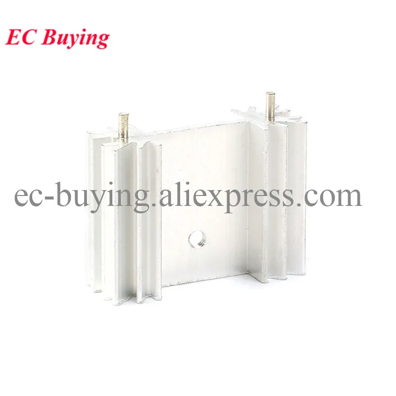 1 unidad-5 uds 34*25*12mm disipador de calor radiador enfriador de aluminio disipador de calor 34x25x12mm para refrigeración de disipación de calor electrónica LED con Pin - imagen 5