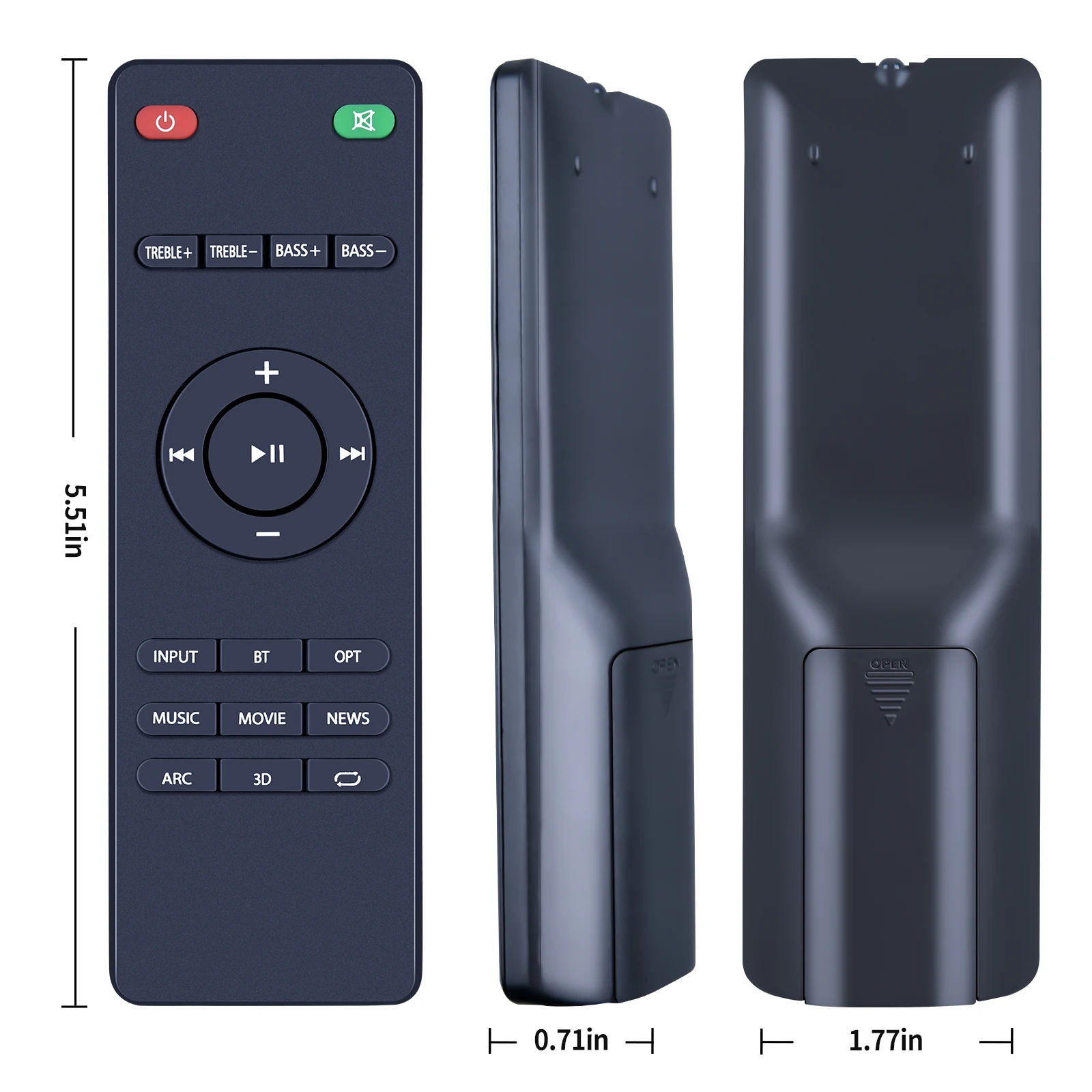 Nuevo Control remoto para Wohome S99 Small TV 2,1, barra de sonido, sistema de altavoces - imagen 5