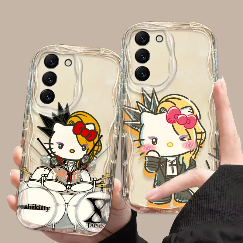 Funda de teléfono YOSHIKITTY para S21, S23, S24 Ultra Plus FE, A55, A35, A25, A05S, A54, A53, A52, A33, A32