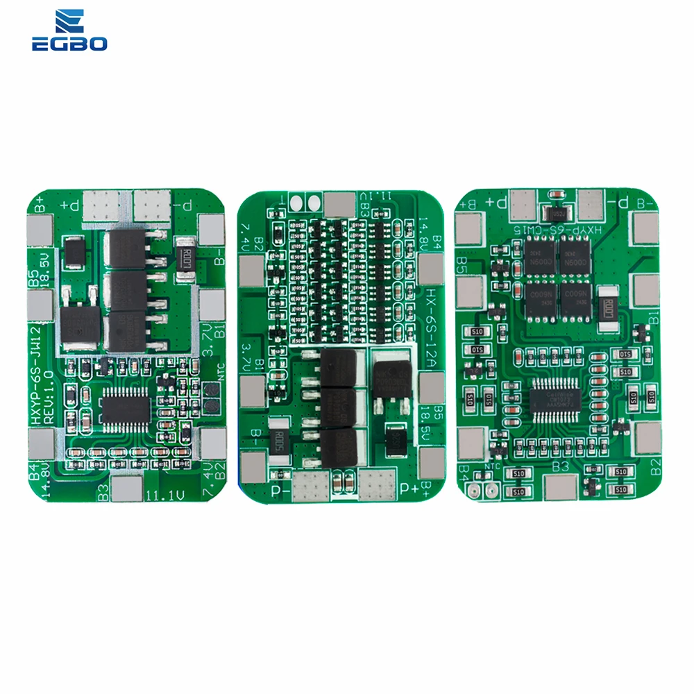 Placa de protección PCB BMS 6S 12A/25A 24V 25,2 V para paquete de 6, módulo de celda de batería de litio de iones de litio 18650, recién llegado equilibrado - imagen 3