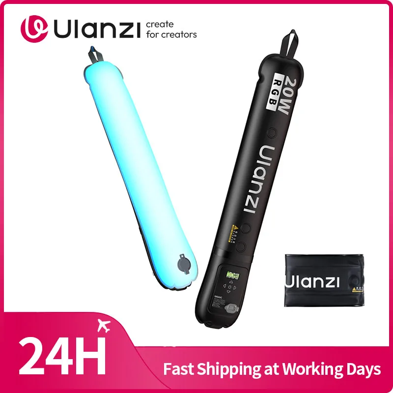 Ulanzi UA20C 20W RGB tubo de aire magnético luz 1800-10000K RGB completo tubo de aire portátil para fotografía de transmisión en vivo - imagen 2