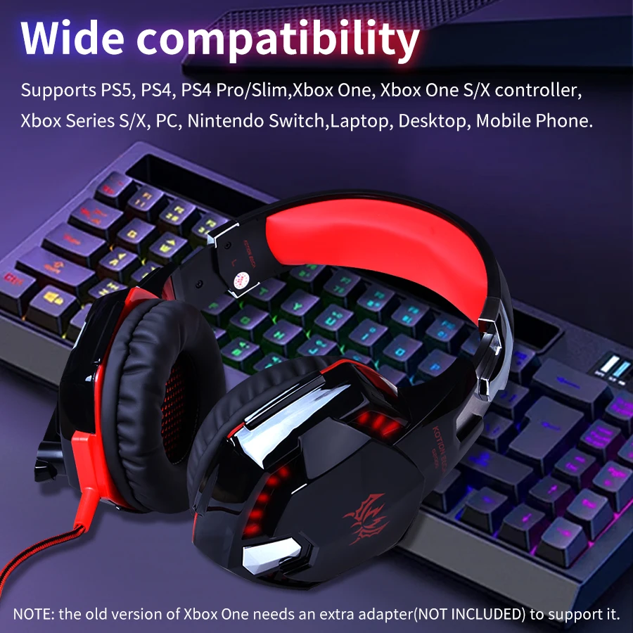 Auriculares para juegos por cable con micrófono, sonido envolvente de 3,5mm, auriculares para juegos de PC, auriculares con sonido estéreo para PS5, PS4, portátil y Mac - imagen 5