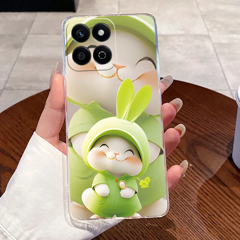 Carcasa para teléfono inteligente Honor X7C 200, funda trasera de silicona suave transparente con patrones de dragón para niños y niñas, carcasa de parachoques - imagen 3