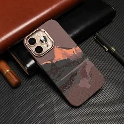 Funda MagSafe iPhone Pro Max fibra carbono mate antirayaduras