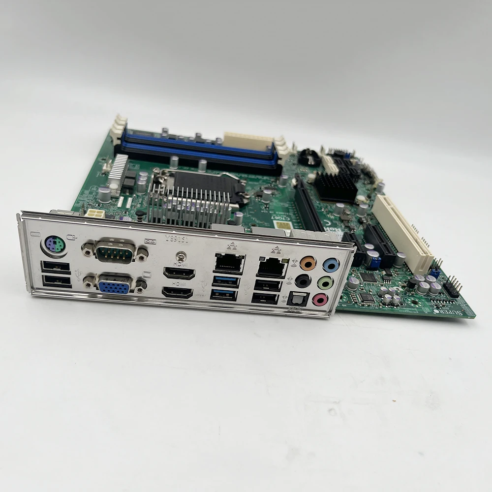 Placa base de servidor de segunda generación Core i3 i5 i7 Series LGA1155 DDR3 PCI-E 2,0 para Supermicro C7Q67 - imagen 2