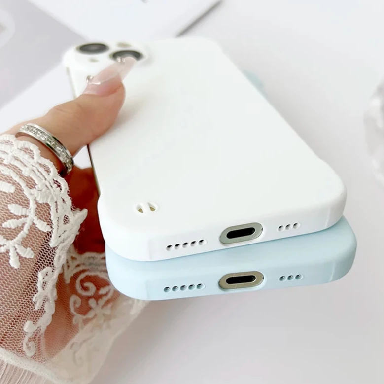 Funda de teléfono semienvuelta de Color caramelo de lujo para iPhone 16 15 14 13 12 11 Pro Max Plus Mini cubierta trasera dura mate carcasa sin bordes - imagen 4