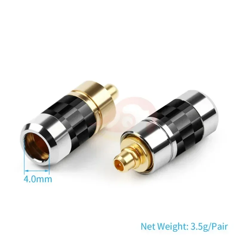 Conectores MMCX para auriculares N30 N40 W60 N5005, conector de cable de Audio chapado en oro de fibra de carbono de alta calidad - imagen 2