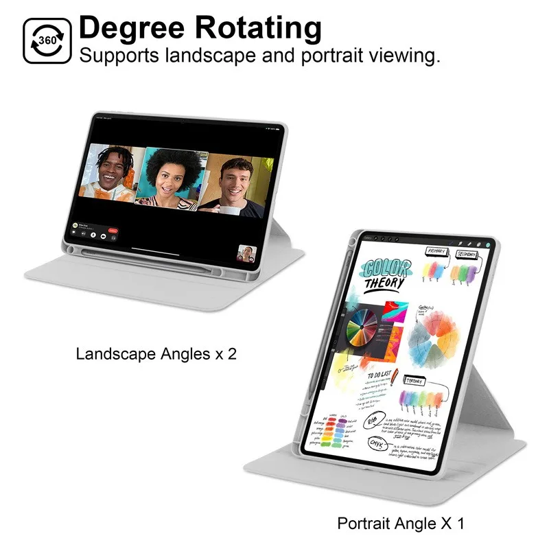 360 °   Funda con rotación para OnePlus Pad 2 Pad2 (2024), funda con soporte de cuero PU de 12,1 pulgadas para OnePlus Pad Pro, funda magnética para tableta de 12,1 pulgadas - imagen 2