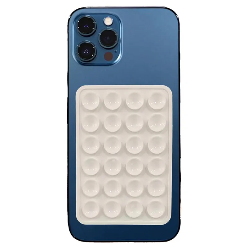 Funda de teléfono con succión de silicona manos libres soporte adhesivo fuerte para IPhone 15 14 13 12 16 Pro Max Plus Samsung S24 S23 contraportada