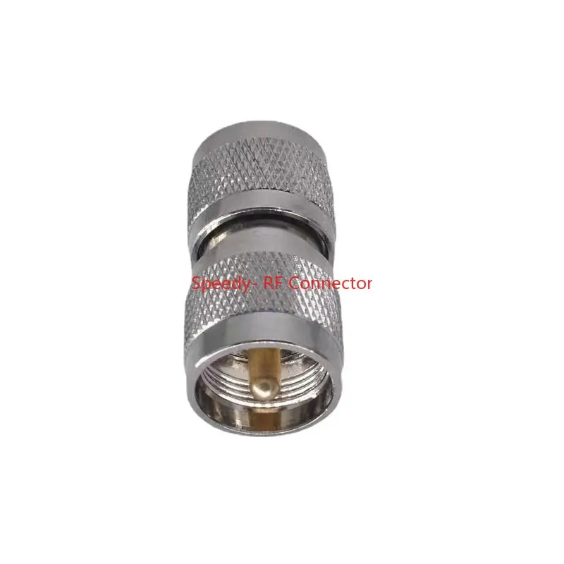 Conector macho PL259 UHF a PL-259 conector macho UHF M macho SL16 UHF PL259 adaptador RF Coaxial macho entrega rápida cobre - imagen 4