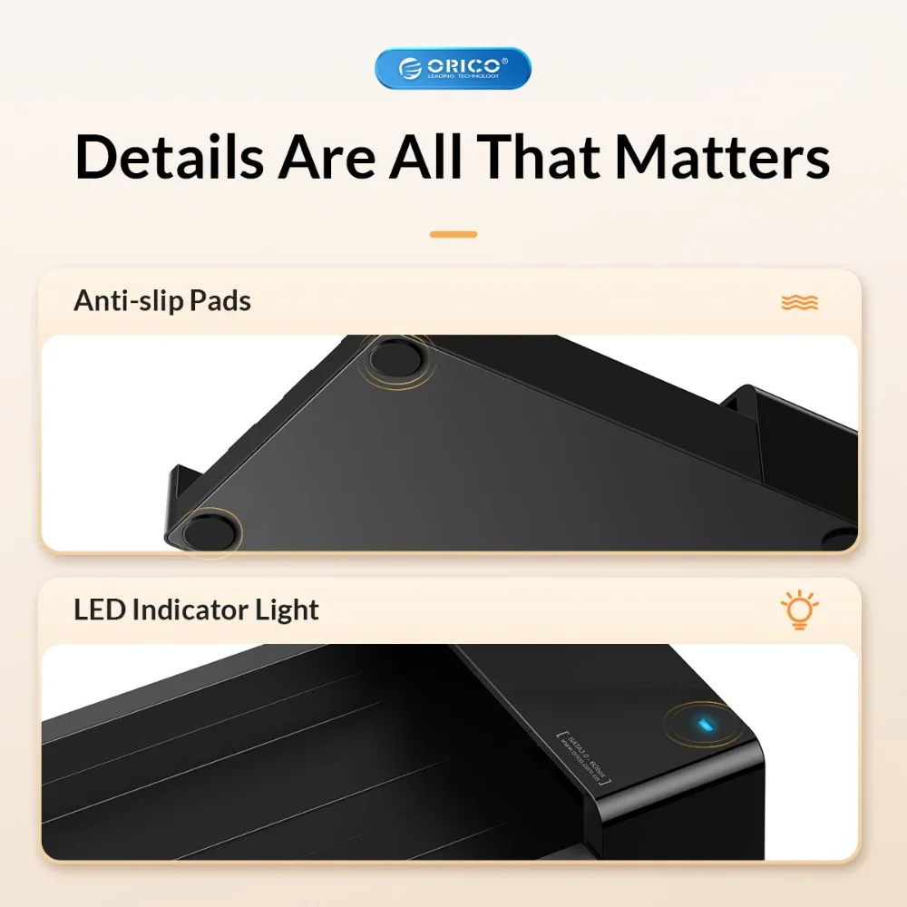 ORICO 2,5/3,5 pulgadas HDD carcasa de disco duro de 2,5 "USB 3,0 SATA 6Gbps para SSD HDD disco duro externo carcasa de disco compatible con UASP - imagen 5