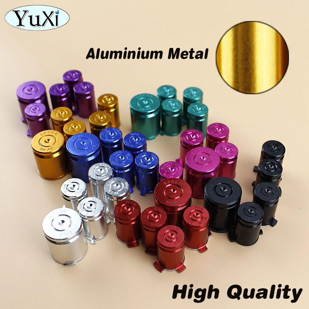 Botones ABXY de Metal de aluminio, tapa de cubierta de silicona antideslizante, Kit de tornillos T8 para mando de Xbox 360, 1 Juego - imagen 4