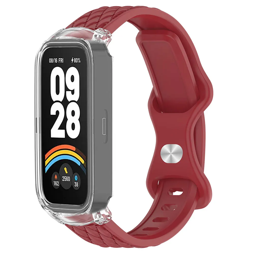Correa de reloj de silicona suave para Xiaomi Mi band 8 Active 9 8active Redmi Smart Band 2 3 pulsera de TPU correa de repuesto - imagen 5