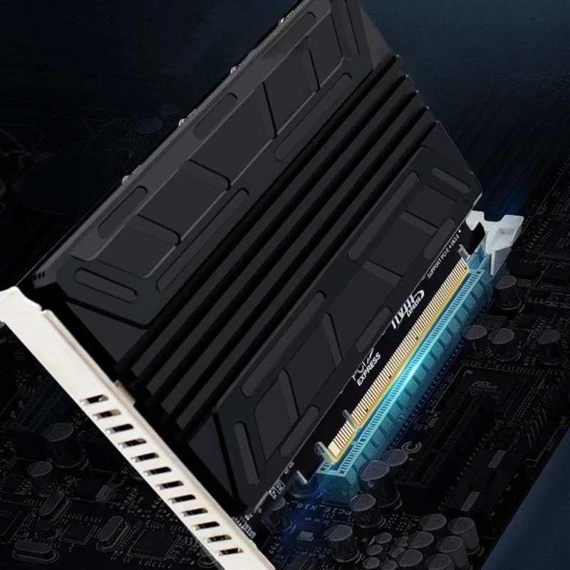 F3KE SSD a tarjeta adaptadora PCIe PCIEX16 NVME M-Key SSD RAIDS Medra Motherboard PCI-E Split Card 4-Disk SSD Expansion - imagen 4