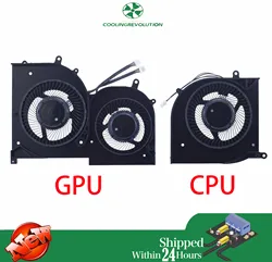 Ventilador de refrigeración GPU para CPU de ordenador portátil, para MSI Creator Z17 A12UET A12UHT A12UKST MS-17N1 HX Studio BS5205HS-U5A BS5005HS-U3J