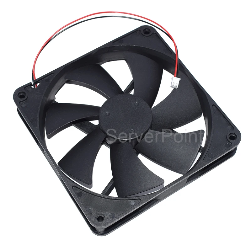 Ventilador de servidor de 2 cables para Yate Loon, nuevo, D14SH-12, DC 12V, 0.70A, 140x140x25mm, envío gratis - imagen 5