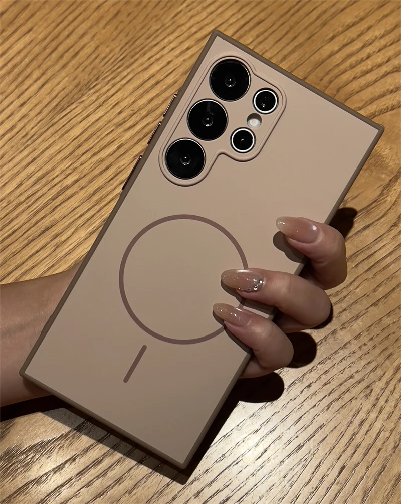 Funda de teléfono colorida magnética para Samsung Galaxy S26 Ultra, funda trasera bicolor para Galaxy S26 S25 S24 S23 Plus FE чехол - imagen 5