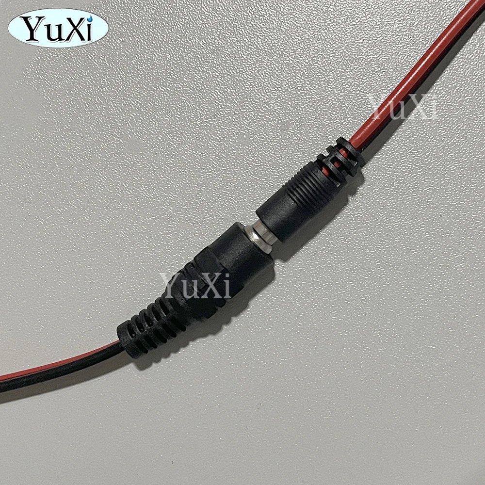 Conector de Cable de alimentación de 12V de CC, 10 piezas, 2,1x5,5 MM, macho, hembra, para cámara CCTV, extensión trasera, piezas de reparación de cables de CC - imagen 4