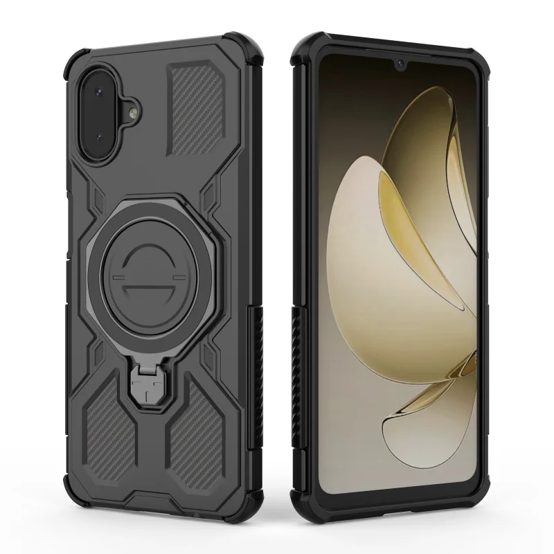 Para Samsung A07 funda Samsung Galaxy A07 Capas teléfono parachoques a prueba de golpes atracción adsorción soporte de anillo Fundas Samsung A07