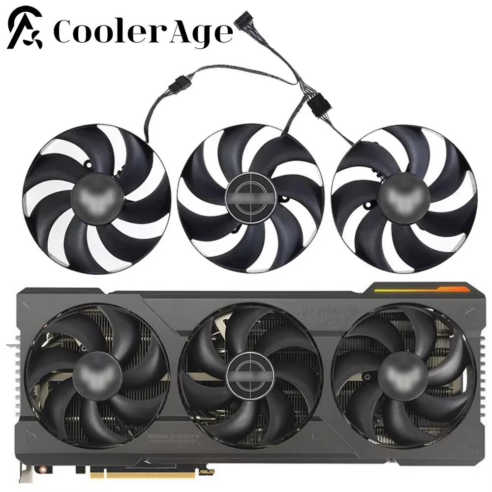 Para ASUS TUF Gaming RTX 4080 4090 OC Edition ventilador de tarjeta de vídeo 105MM T129215SU RTX4080 RTX4090 ventilador de refrigeración de tarjeta gráfica