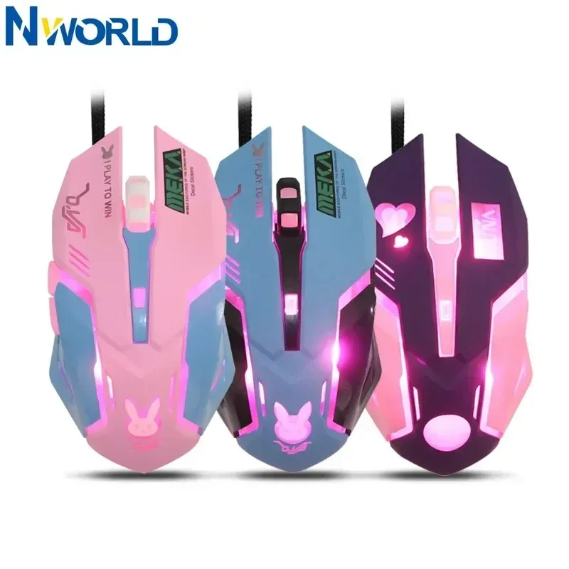 NUEVO ratón para juegos con retroiluminación LED, accesorio para computadora, ratón de computadora con cable Breathing D.VA Reaper, adecuado para jugadores de PC Overwatch. - imagen 2