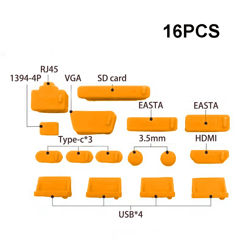 16pcs orange