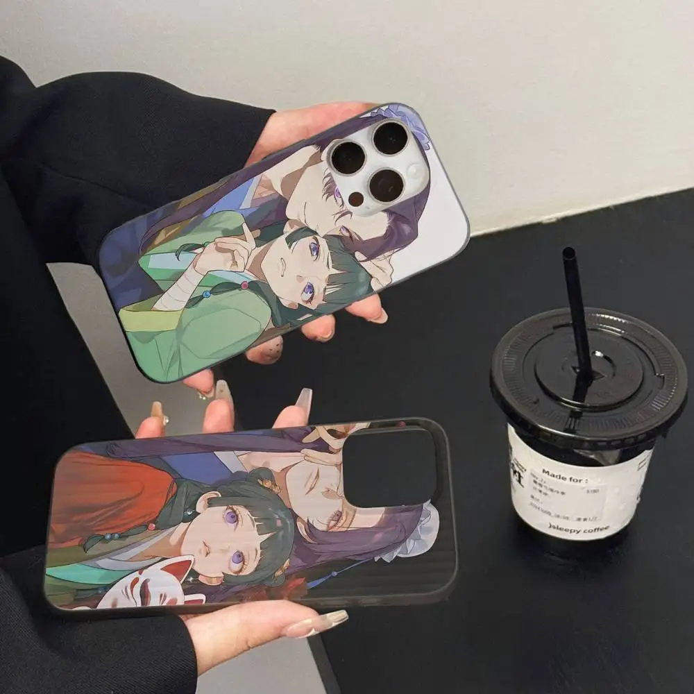 Funda de teléfono The Apothecary Diaries, funda de teléfono con patrón corrugado para iPhone 17 16 15 14 13 Plus Pro Max, funda mate a prueba de golpes - imagen 2