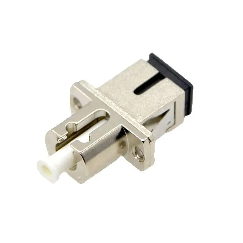 1 Uds nuevo conector de fibra óptica carcasa de Metal adaptador de SC-LC acoplador pérdida de inserción de brida <0,3dB precio bajo al por mayor - imagen 5