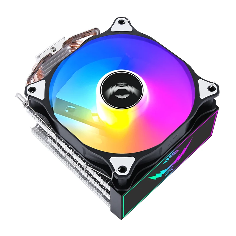 QiuzAim Compatible LGA115x 1200 1700 AM4 2011 2066 x79 x99 ventilador de CPU enfriador 120mm procesador enfriador de alto rendimiento 4/6 tubo de calor - imagen 5