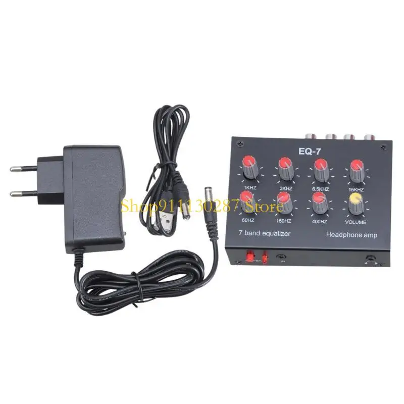 Equalizador J1HC sensibilidad Universal Black 7 banda Digital Processor estéreo - imagen 2