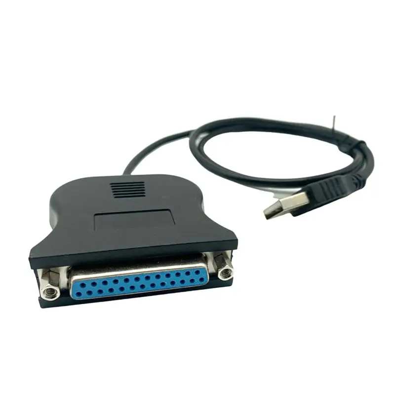 DB25 hembra a USB macho IEEE 1284 impresora paralela adaptador LPT Cable convertidor de impresión comunicación de interfaz paralela de 25 pines - imagen 4