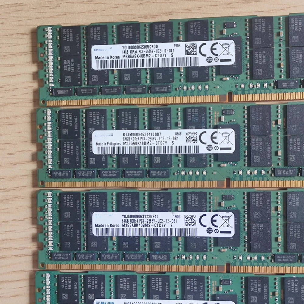 1 Uds 64G 4DRX4 PC4- 2666V- LRDIMM RAM M386A8K40BM2-CTD memoria de ordenador de servidor - imagen 5