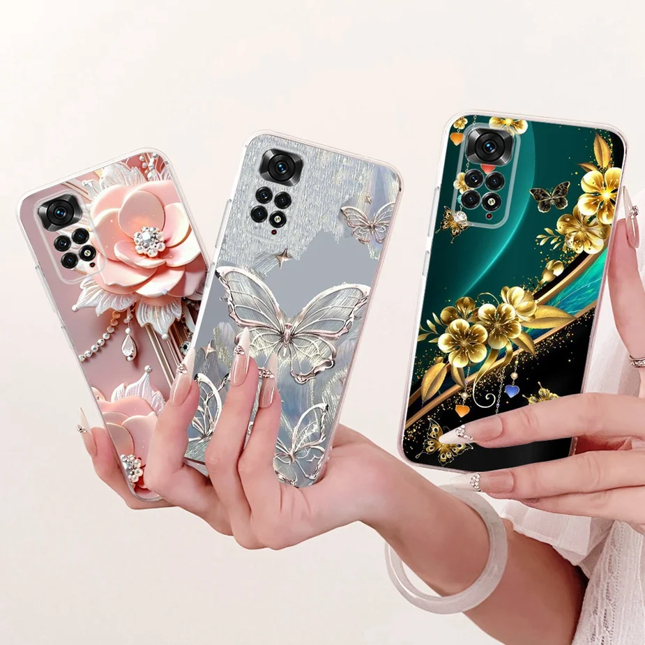 Para Xiaomi Redmi Note 11 4G funda Note 11S hermosa mariposa cubierta pintada suave funda de teléfono delgada para Redmi Note 11 Pro Plus bolsas - imagen 4