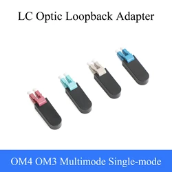 Adaptador Loopback de fibra óptica macho UPC 2LC, conector de clavija de probador OM3/OM4 monomodo/modo