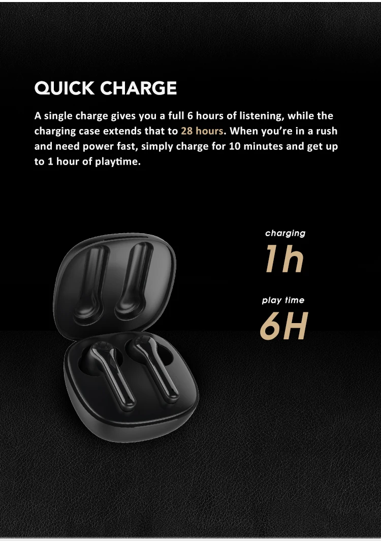 Rockmia-auriculares TWS ETE-51, cascos inalámbricos por Bluetooth 5,0, miniauriculares de graves potentes y sonido profundo de alta calidad - imagen 3