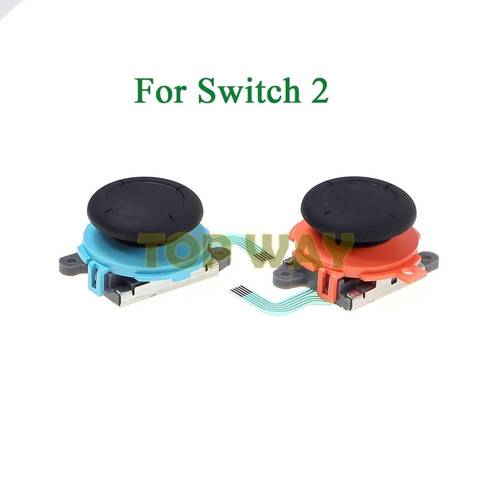 10 Uds. Thumbstick azul naranja para Switch 2 JoyCon para NS2 Joy Con reemplazo izquierda derecha 3D analógico Hall Joystick basculante - imagen 2