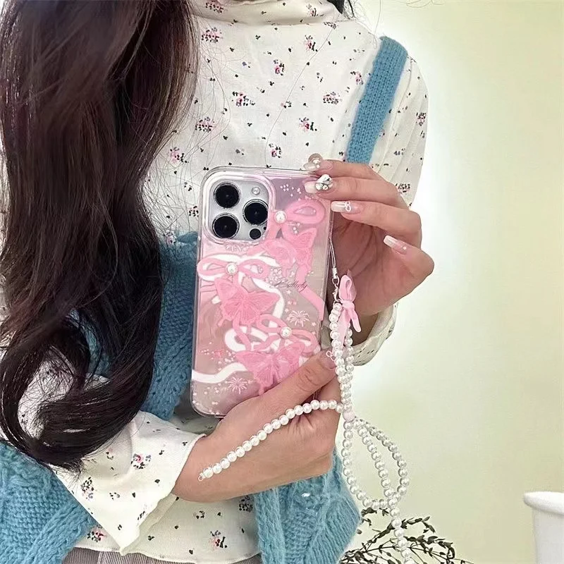 Funda Flash Bowknot mariposa 3D para OPPO Reno 13 13F 12 FS 11F 11 12F 10 Pro 5G 7 5 8 6 Lite Find X3 Lite Y2K fundas de teléfono - imagen 5