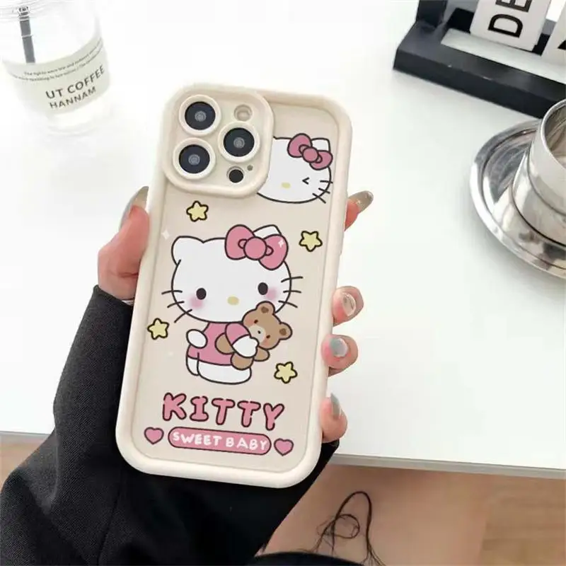 Cinnamoroll Kuromi-funda de teléfono con llavero, carcasa trasera de silicona suave para Huawei Nova Y70 3 4 7 10 SE 6i P20 P30 P40 Mate 20 30 40 Pro - imagen 5