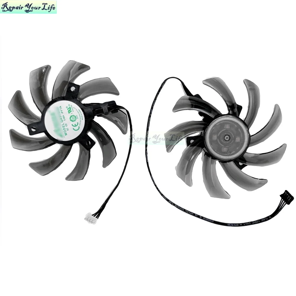 GA91S2U 87mm tarjeta de vídeo gráfica de ordenador GPU ventilador de refrigeración para EMTEK/PALIT RTX2060 2060S 2070 DURA VGA ventilador de refrigeración radiador 4 pines - imagen 3