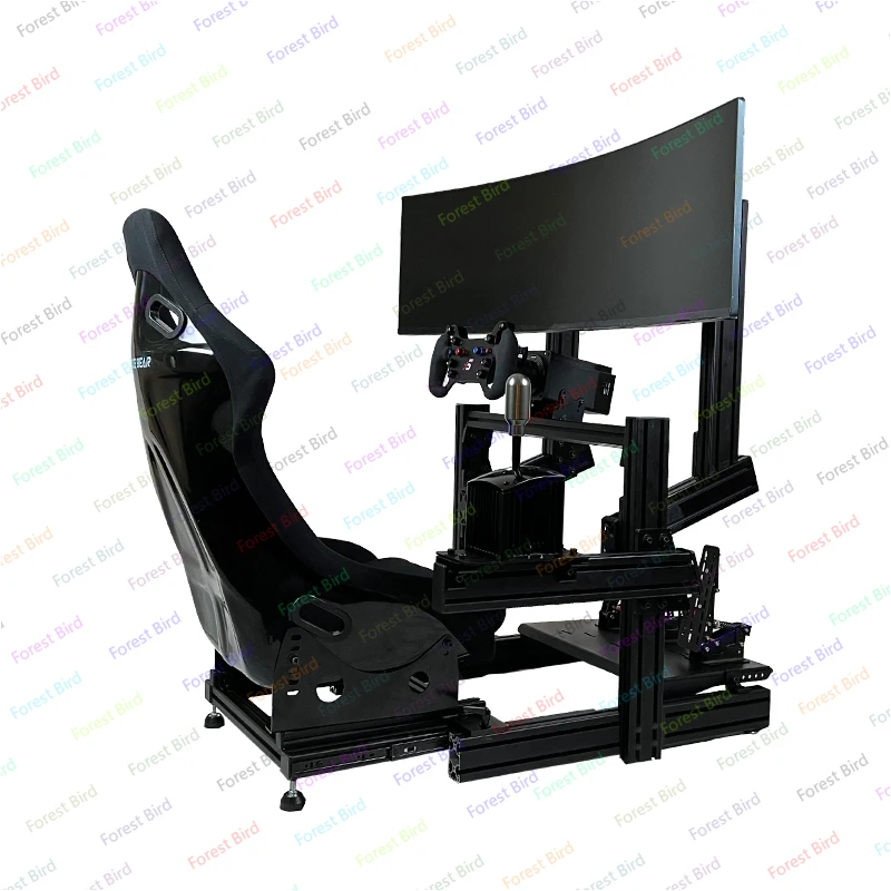 Soporte de perfil de aluminio plegable básico, emulador de carreras, volante de transmisión directa, adecuado para Tummaster, SoM - imagen 5