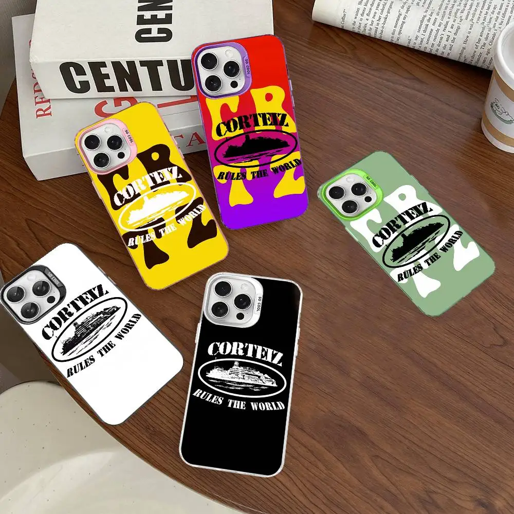 Funda de teléfono The World-Corteizs para iPhone 17 16 15 14 13 12 11 Pro MAX mate a prueba de golpes trasera anticaída mate - imagen 2