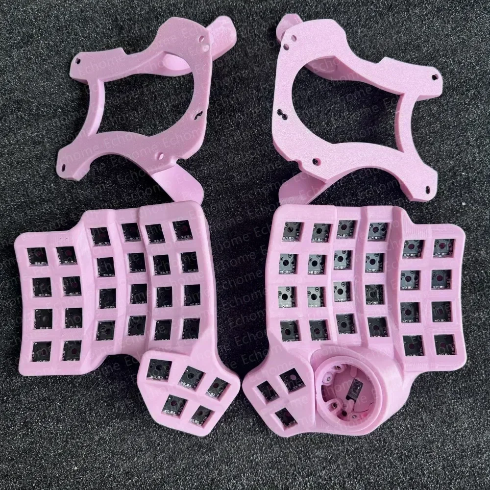 Charybdis-Kit de teclado dividido 4X6, inalámbrico, personalizado, Bluetooth, ZMK/VIA, intercambio en caliente, 34MM, Track Ball, Sensor PW3360, Teclado mecánico - imagen 5