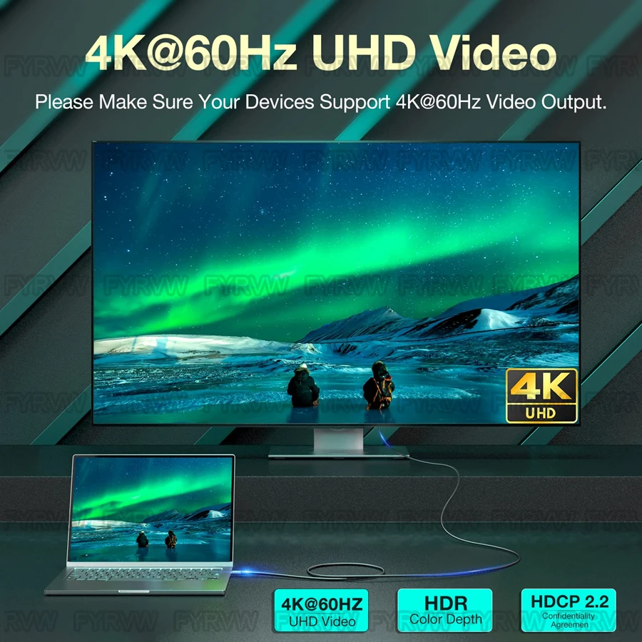 Cable USB-C Thunderbolt tipo C de 20Gbps, Cable rápido 4K Vidio tipo C 5A PD100W para Macbook Pro iPhone 15Pro USB3.2 Gen2 - imagen 3