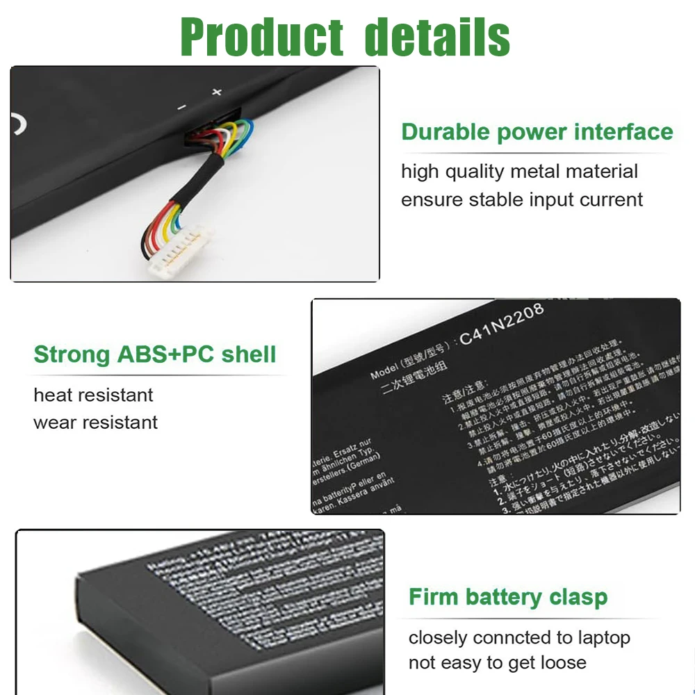 SKOWER 15.48V C41N2208 Batería para asus ROG Ally RC71L PC71L NR2301L Gaming Handheld Z1 Z1E Extreme [actualización 74Wh/4780mAh] - imagen 5